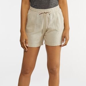 Drawstring Linen Shorts